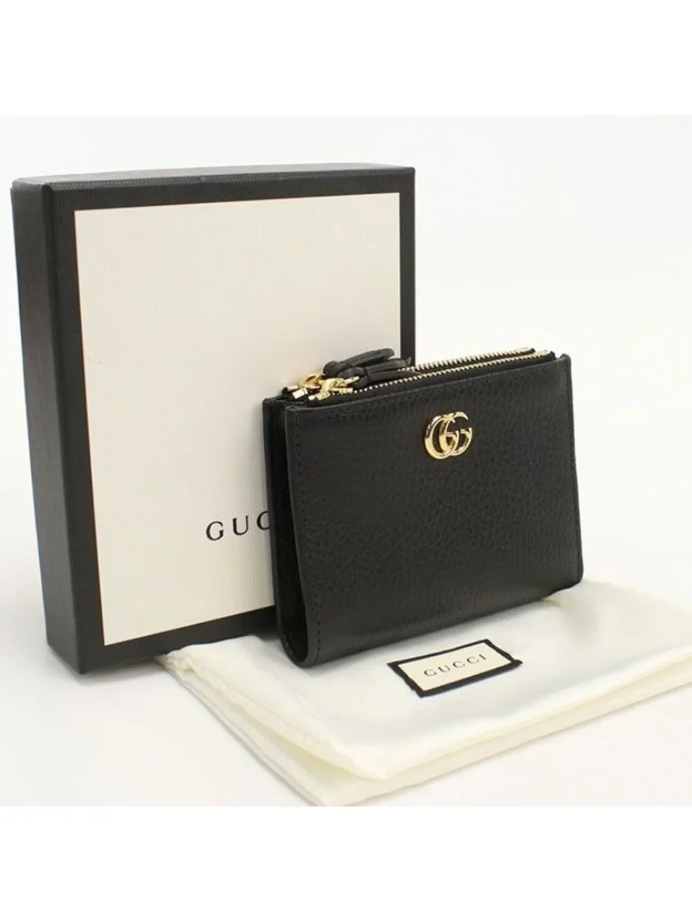 Gucci Small Wallet Double Bifold Leather